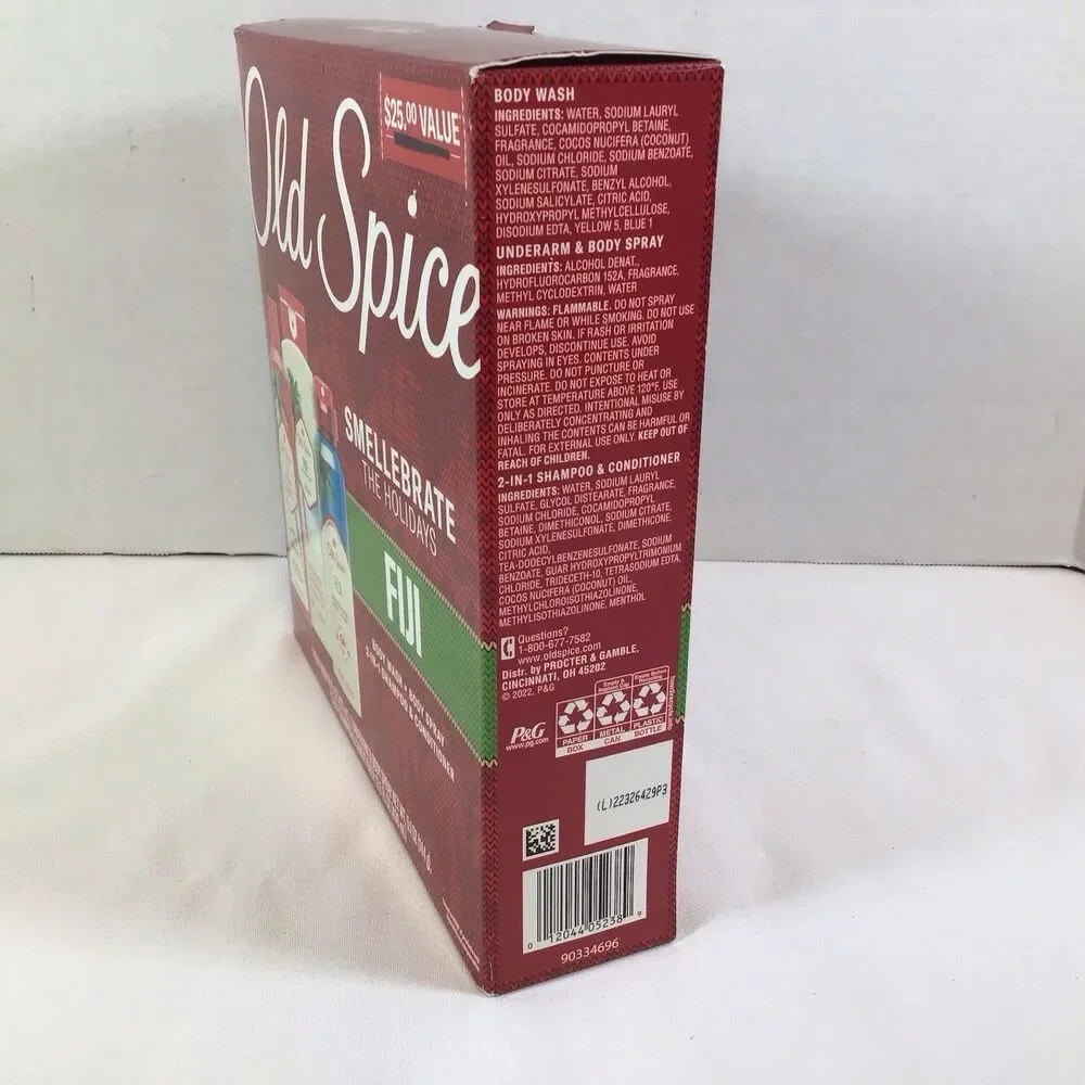 Old Spice Smellebrate The Holidays Fiji Body Wash & Spray 2in1 Shampoo Condition